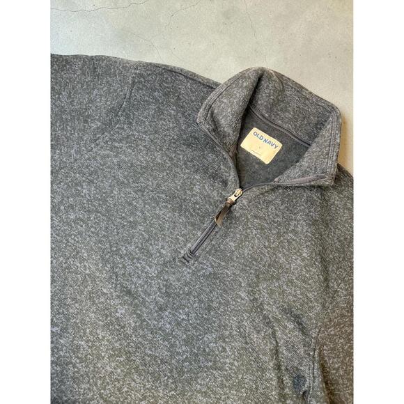 Old Navy Men's Blue Quarter Zip Pullover Sweater - Picture 4 of 9